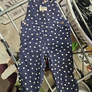OshKosh Navy Heart Print Overalls